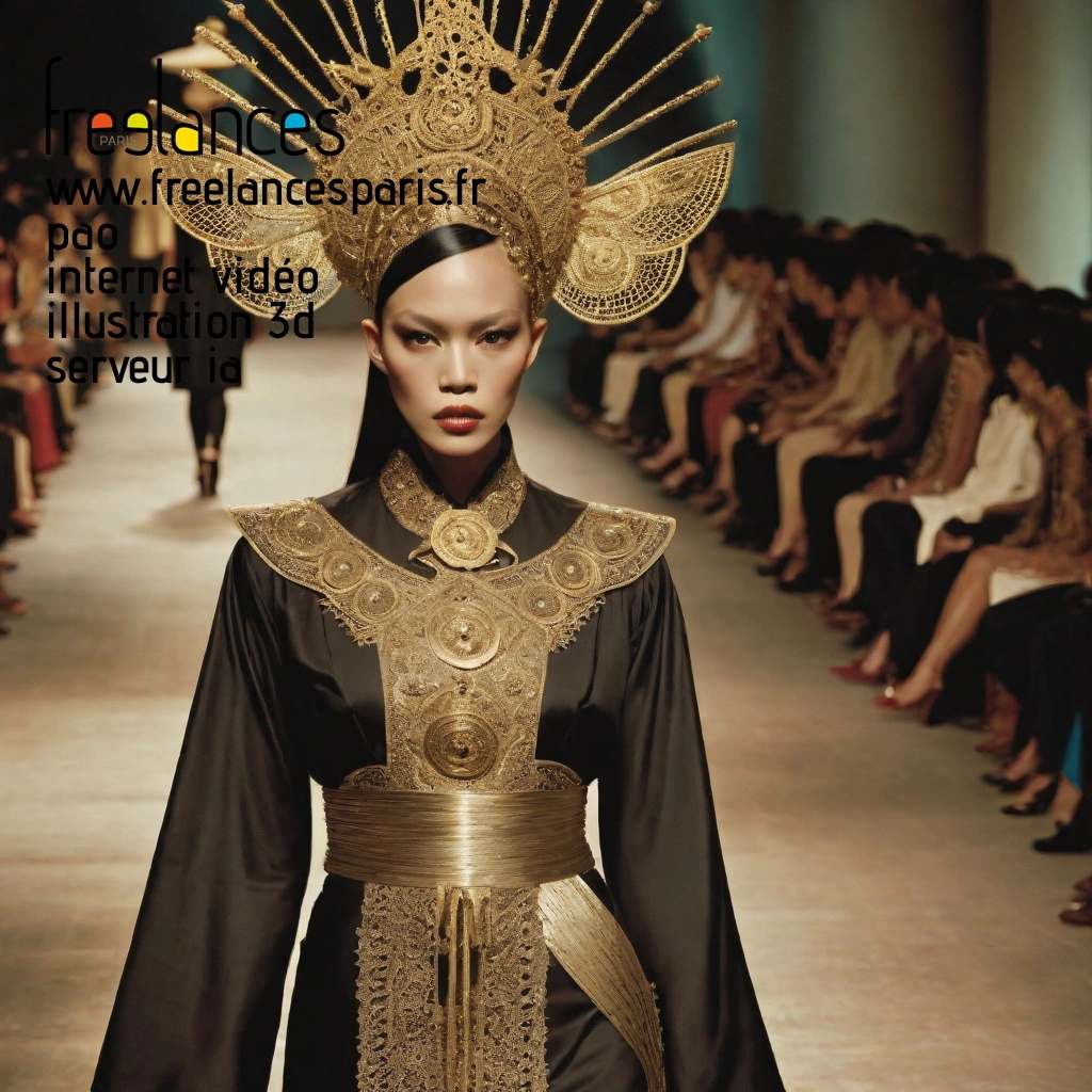 Pao mise en page internet vidéo illustration 3d serveur IA générative AI freelance paris studio de création magazines lddr03w0